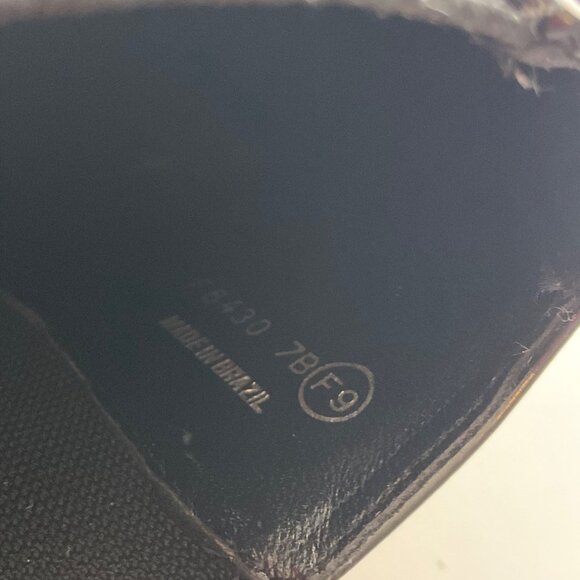 Cole Haan Womens Sz 7B Black Leather Chunky Chelsea Boots Slip-On Shoes Brazil - Picture 4 of 13